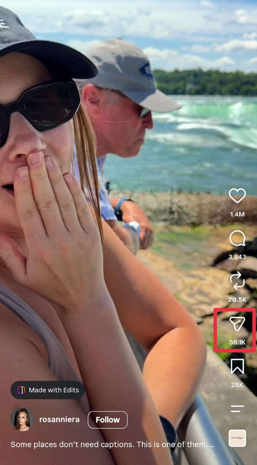 Open an Instagram Reel
